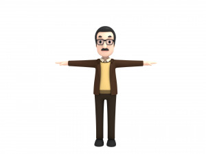 cartoonman014 professor 3D Модель