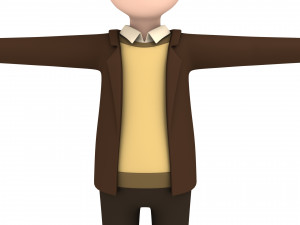 cartoonman014 professor 3D Модель