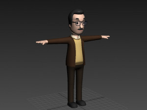 cartoonman014 professor 3D Модель