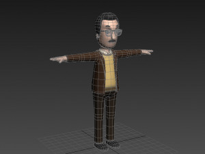 cartoonman014 professor 3D Модель