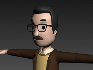 cartoonman014 professor 3D Модель