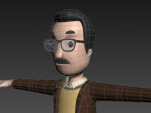 cartoonman014 professor 3D Модель