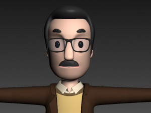 cartoonman014 professor 3D Модель