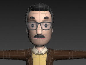 cartoonman014 professor 3D Модель