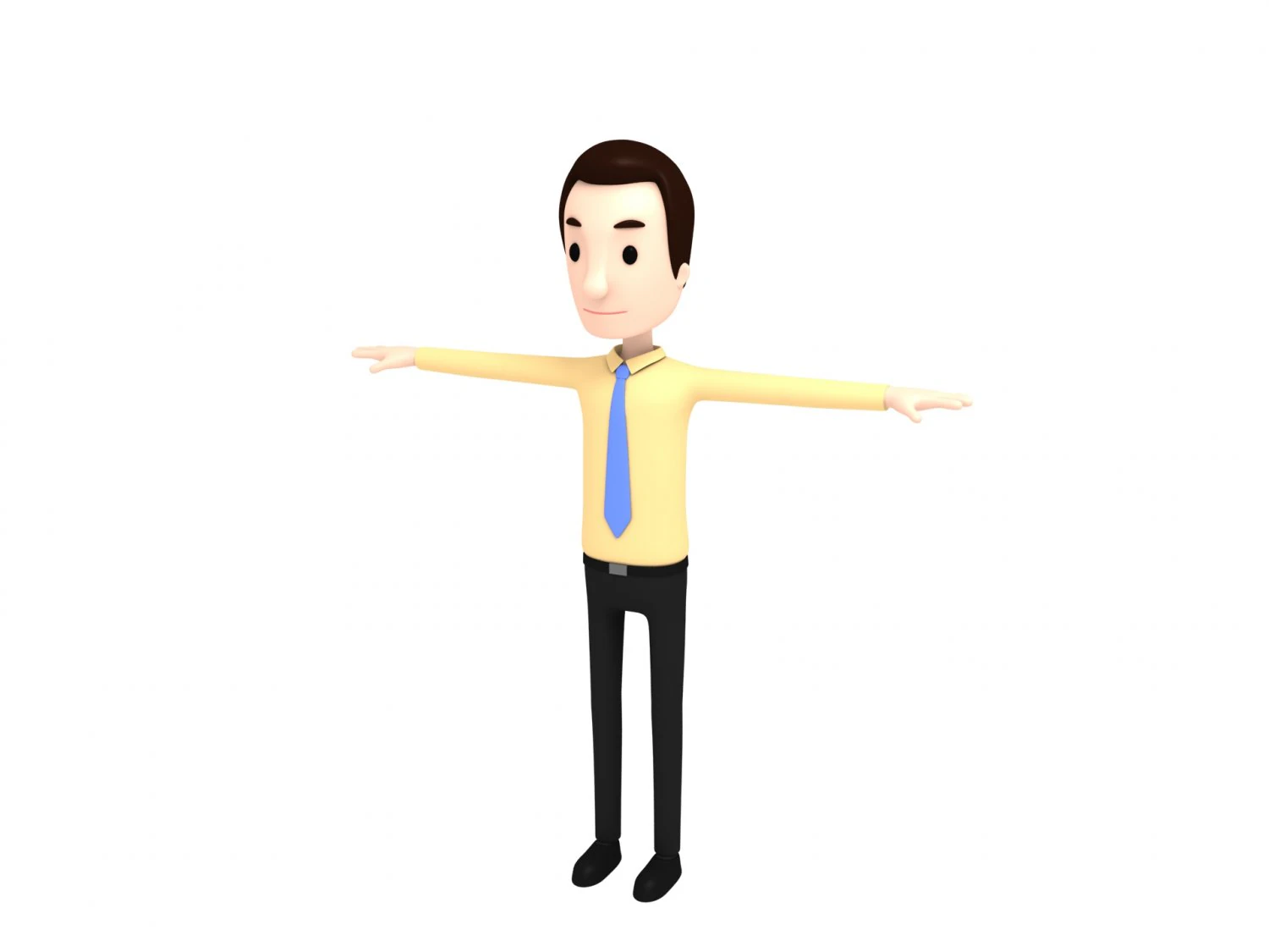 cartoonman015-officeman 3D Model .c4d .max .obj .3ds .fbx .stl .blend 