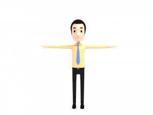 cartoonman015-officeman 3D Model
