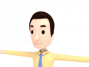 cartoonman015-officeman 3D Model