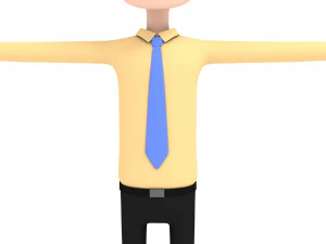 cartoonman015-officeman 3D Model