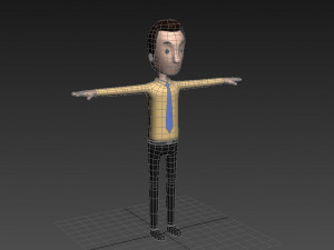 cartoonman015-officeman 3D 모델