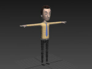 cartoonman015-officeman 3D Model