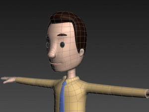 cartoonman015-officeman 3D 모델