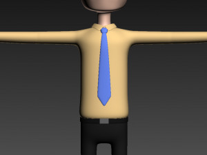 cartoonman015-officeman 3D 모델