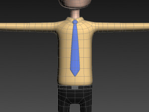 cartoonman015-officeman 3D 모델