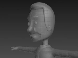 cartoonman015-officeman 3D Model