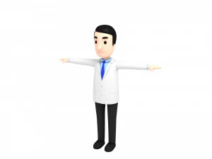 Cartoonman016 의사 3D 모델