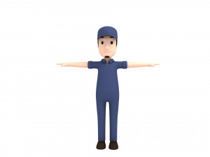 cartoonman017 mechanic 3Dモデル
