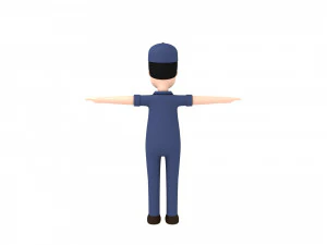 cartoonman017 mechanic 3D Model