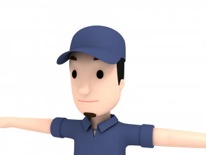 cartoonman017 mechanic 3D Model
