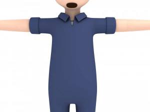 cartoonman017 mechanic 3D Model