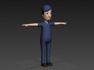 cartoonman017 mechanic 3Dモデル
