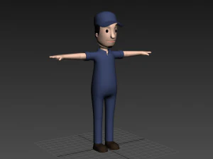 cartoonman017 mechanic 3D Model