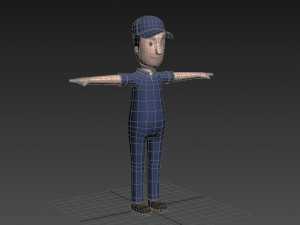 cartoonman017 mechanic 3Dモデル