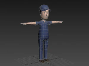 cartoonman017 mechanic 3D Model