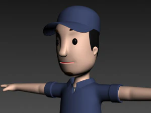 cartoonman017 mechanic 3D Model