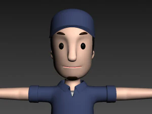 cartoonman017 mechanic 3D Model