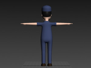 cartoonman017 mechanic 3Dモデル