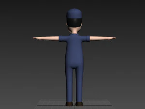 cartoonman017 mechanic 3D Model