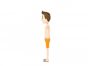 cartoonman018 beachman 3D Модель