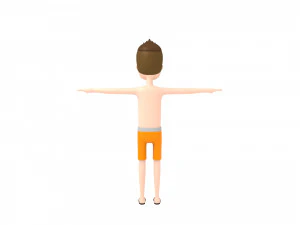 cartoonman018 beachman 3D Model