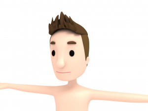 cartoonman018 beachman 3D Модель