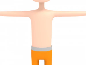 cartoonman018 beachman 3D Model