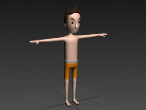 cartoonman018 beachman 3D Модель
