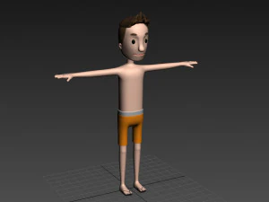 cartoonman018 beachman 3D Model