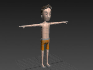 cartoonman018 beachman 3D Модель