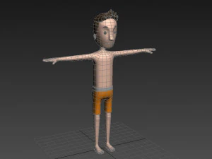 cartoonman018 beachman 3D Model