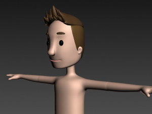 cartoonman018 beachman 3D Модель