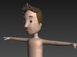 cartoonman018 beachman 3D Модель