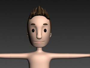 cartoonman018 beachman 3D Модель