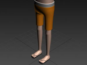 cartoonman018 beachman 3D Model