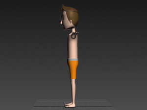 cartoonman018 beachman 3D Модель