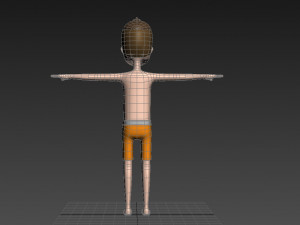 cartoonman018 beachman 3D Модель