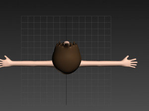 cartoonman018 beachman 3D Модель