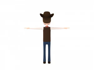 cartoonman019 cowboy 3D Model