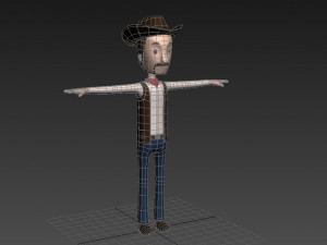 cartoonman019 cowboy 3D Модель