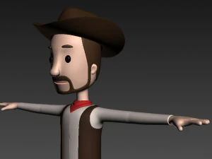 cartoonman019 cowboy 3D Model
