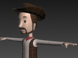 cartoonman019 cowboy 3D Модель